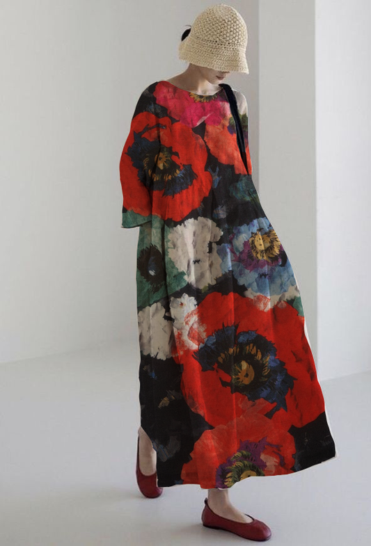Rosalia | Artistic midi dress
