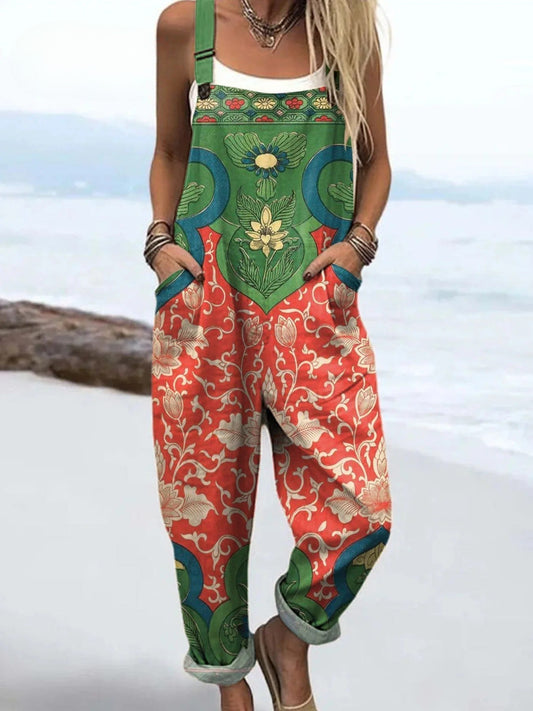 Sanne | Garden Blossom Boho Overalls