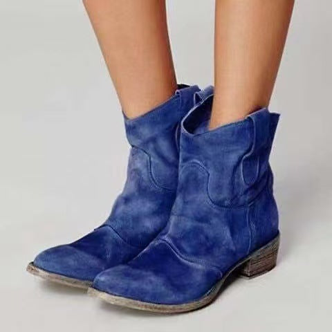 Sienna – Western Suede Boots