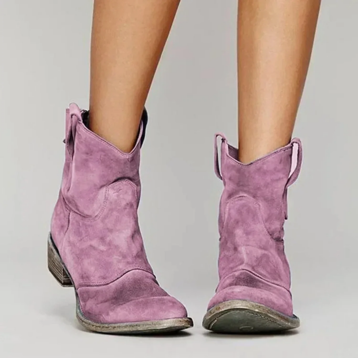 Sienna – Western Suede Boots