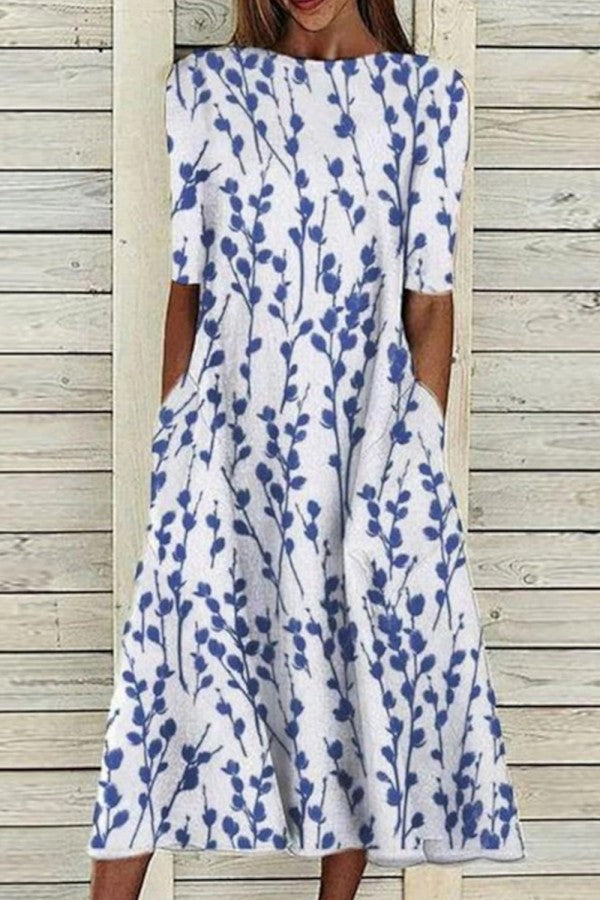 Floral Blue / 5XL
